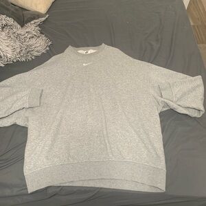 Nike Grey Oversized Crewneck